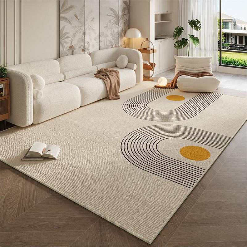 Cream style living room carpet accessible luxuryclassy sofa coffee table blanket for home non-slip carpet foot pad bedroom bedside blanket