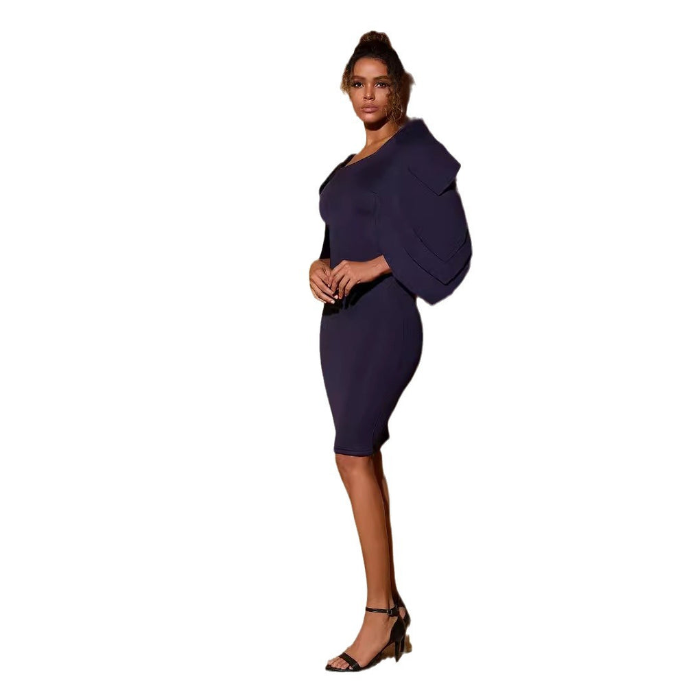 sourcing:  new women's off-the-shoulder, cinched-waist, bodycon, professional-style fashion dress - special offer!