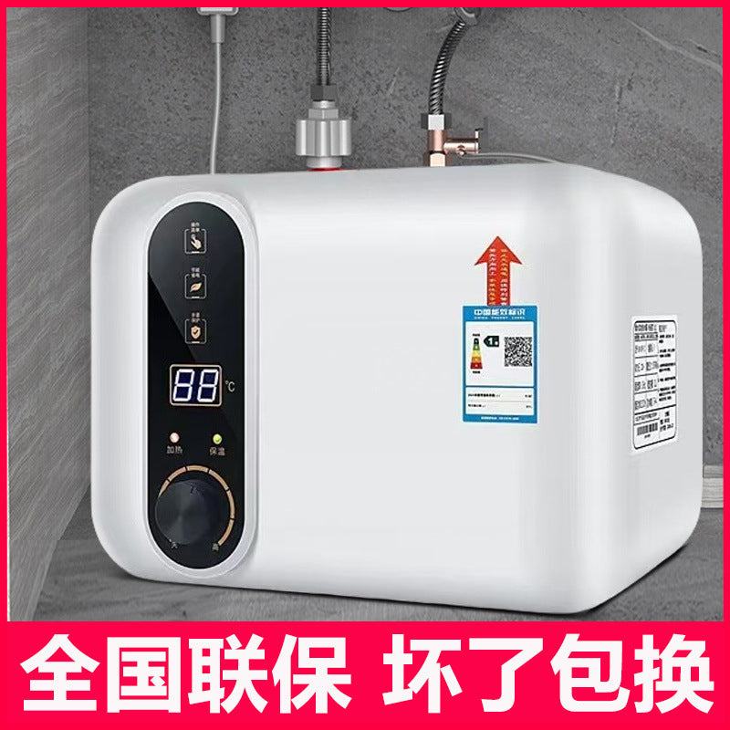 Small Kitchen Treasure Household Kitchen Treasure Undercounter Water Heater Quick Heating First-Class Energy Efficiency Water Storage Kitchen Small Electric Water Heater GO