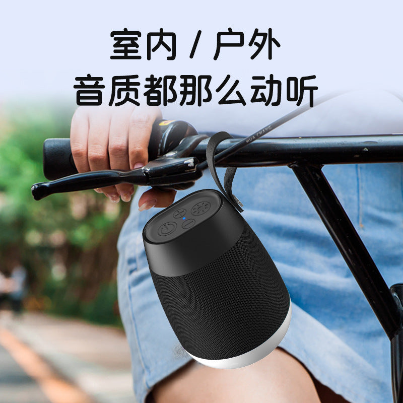 Ebs-702 wireless bluetooth speaker - rgb camping atmosphere speaker, outdoor fabric waterproof cylindrical portable speaker