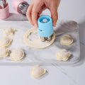 Ready-to-ship new 2-in-1 stainless steel edge-sealing press-type wonton/fruit/cut flower cutter & butterfly noodle mold