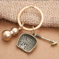 Car keychain pendant makes money overnight brass solid small gourd wholesale chinese style men's and women's wallet hanging accessories