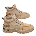 Men's 2025 new winter work boots: waterproof, slip-resistant, wear-resistant, athletic, casual, workwear, and trendy martin boots for construction sites