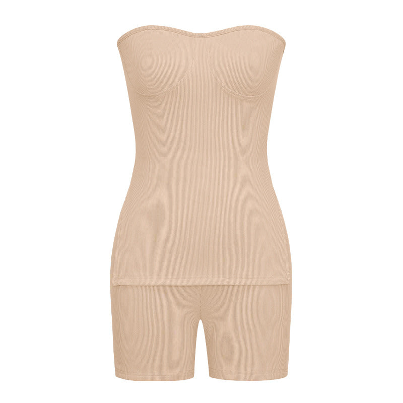 Amazon fashion cross-border knitting pit cross-border independent station  autumn pure color fashion casual suit