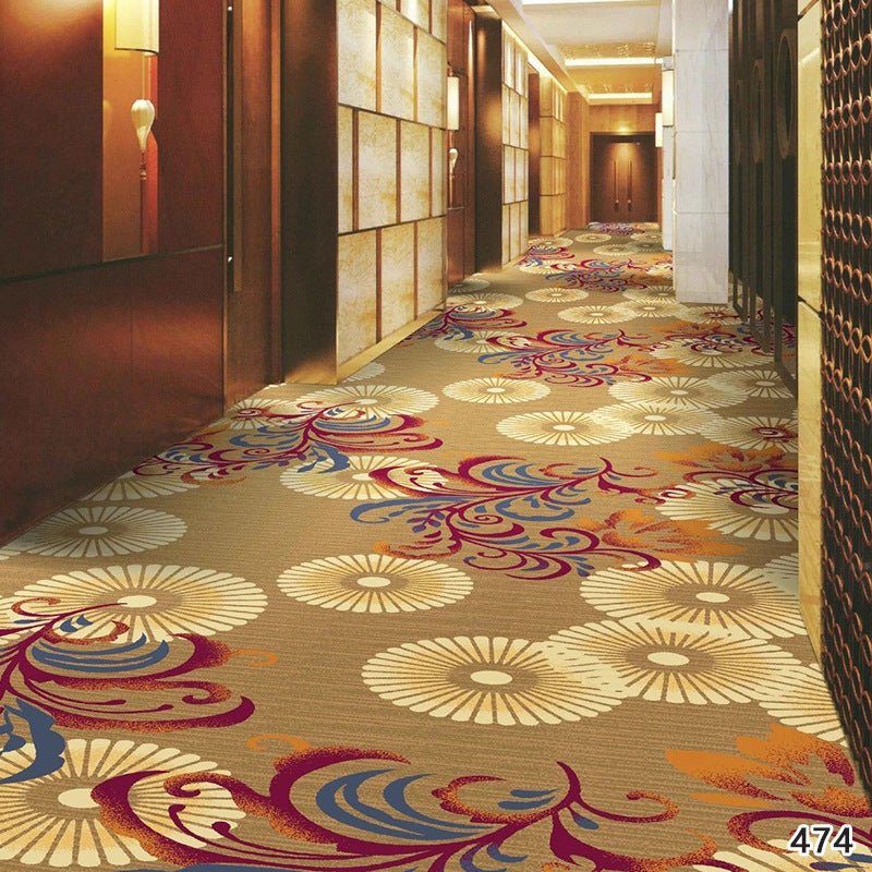 Restaurant carpet chinoiserie style large area banquet hall private room hotel aisle flame retardant cerpet commercial full floor