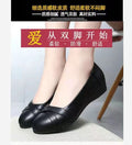 Live broadcast dropshipping soft leather soft bottom ladieswear shoes flatsabrasion resistantwaterproofbows work shoes micro business group purchase