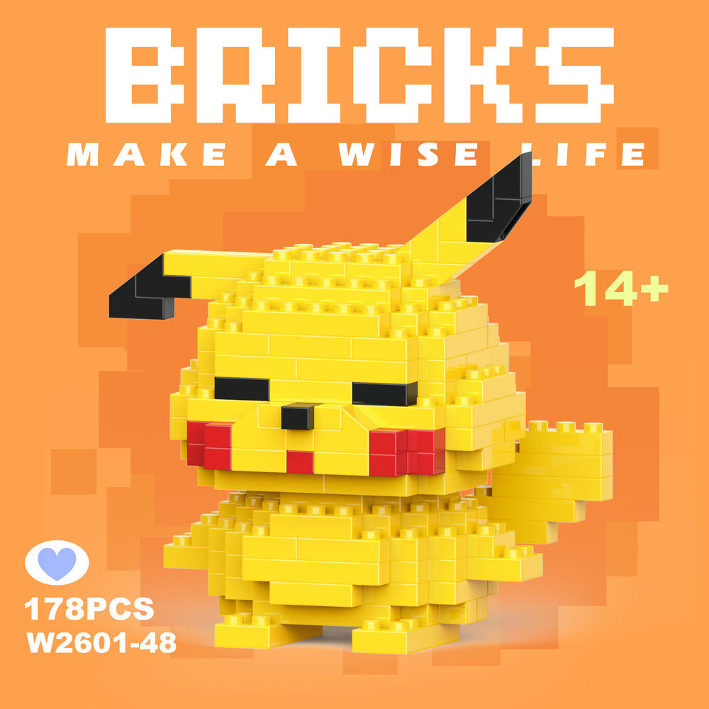 Compatible with lego bricks, children's educational blind box figurines, assembly toys, gifts, micro-pellet building blocks for boys and girls