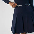 autumn ins women's long sleeves pleated knittingknitting long sleeves high waistdress
