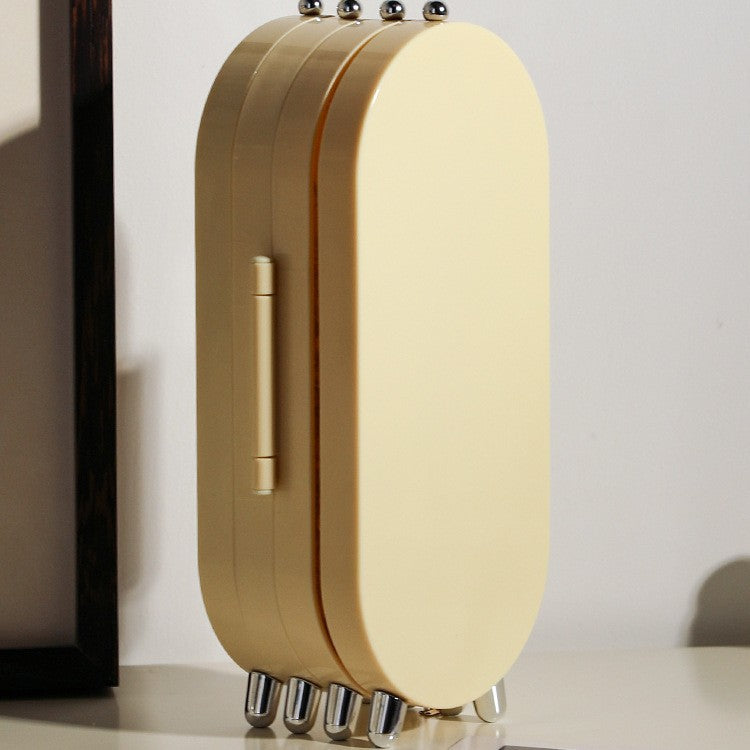 ins New Jewelry Storage Box Earrings Earrings Necklace Bracelet Jewelry Box Lipstick Cosmetics Folding Display Stand