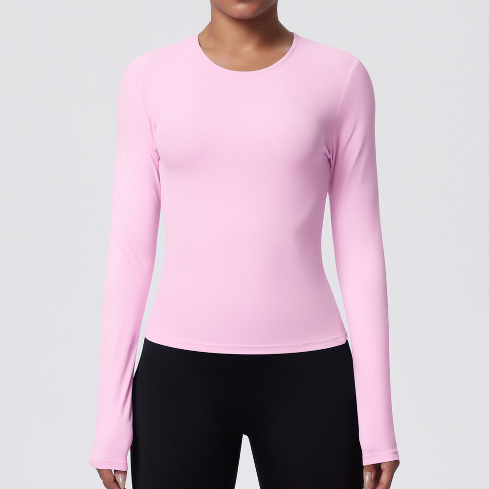 New casual sporty t-shirt - slim fit, quick-dry, breathable yoga top for women - perfect for running, training, and fitness