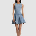 Amazon independent station cross-border  summer new arrival classy denim sleeveless dress women's casual home