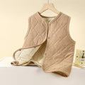 New winter quilted silk fleece vest set - thickened, wearable as outerwear or inner layer, perfect for school uniforms, warm and cozy for boys and girls
