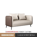 Business reception area, meeting & negotiation zone, executive office: genuine leather office sofa & coffee table set with latex cushion accessories