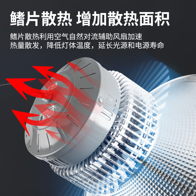 LED mining light 24 hours normally on factory workshop warehouse super bright industrial lighting chandelier supermarket ceiling light