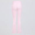 Sling backless nude back running halter sports intimates bra fitness flare pants yoga suit women