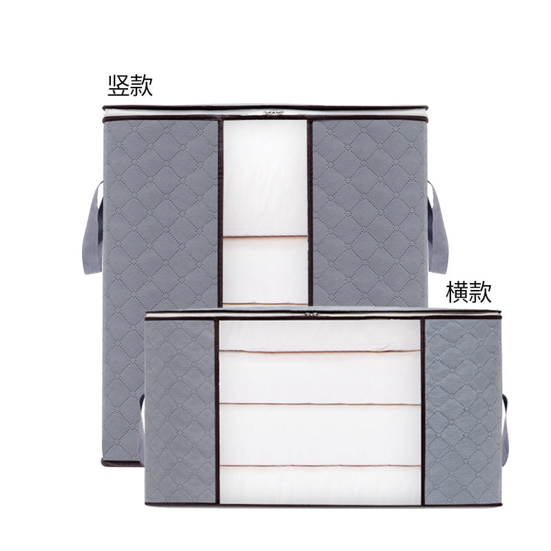 Quilt storage bag, luggage packing, moving bag, large capacity bamboo charcoal household clothes finishing bag,  supply wholesale