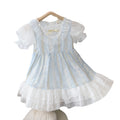 Girls' summer princess dress  new korean style little girl's dress children's sweet tulle skirt gown