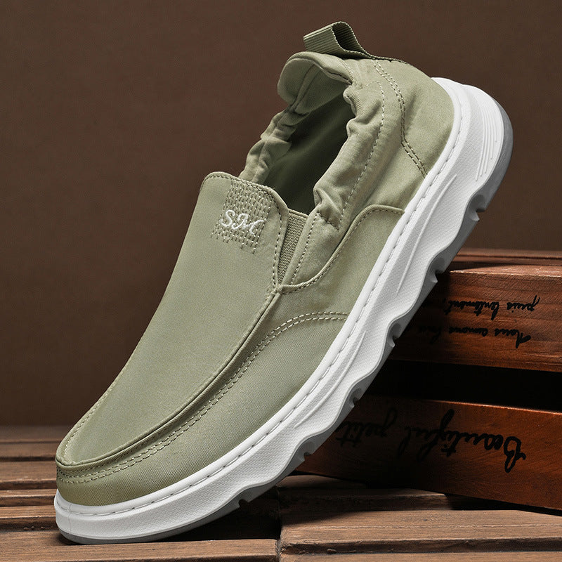 Ice silk canvas men's shoes winternew arrivalpopular lazy one-leg sports casual sneakers old beijing cloth shoes
