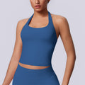 new arrival square collar halter beautiful strap chest pad high elastic long vest running fitness yoga sports seamless vest