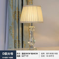 Modern fashion crystal table lamp bedroom bedside lighting living room light luxury warm romantic wedding american style dimmable remote control