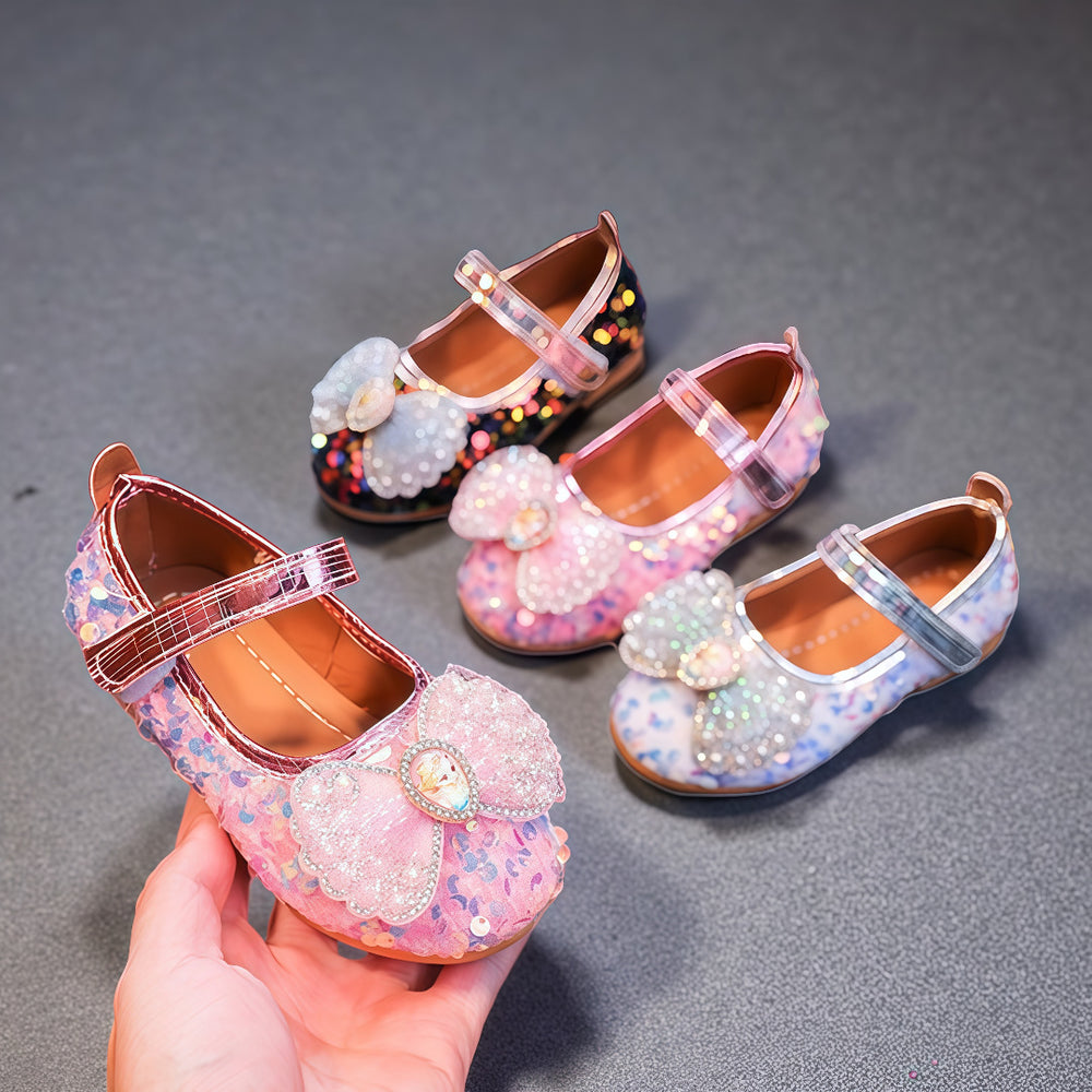 Princess shoes  new girls' soft sole leather shoes children's shoes baby runway performance small single shoes korean style