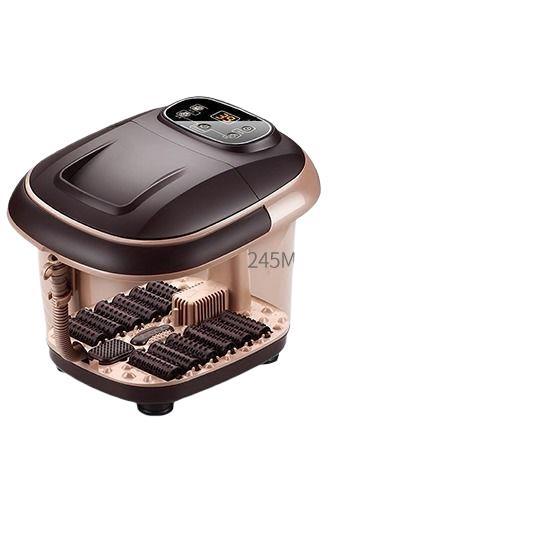 Electric foot bath basin - fully automatic foot washing, massage, heating, and soaking bucket - foot therapy machine for home, dormitory, and wellness