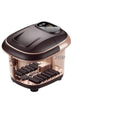 Electric foot bath basin - fully automatic foot washing, massage, heating, and soaking bucket - foot therapy machine for home, dormitory, and wellness