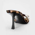 new women's bowknot high heel sandals pointed toe stiletto mesh summer heels