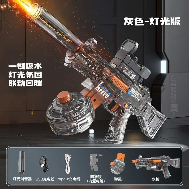 new ump45 automatic water gun - cool kids' toy for beach water fights and battles (boys)