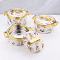 Export cross-border 3pcs double handle high-end light luxury thermal insulation box hot-selling food warmer container