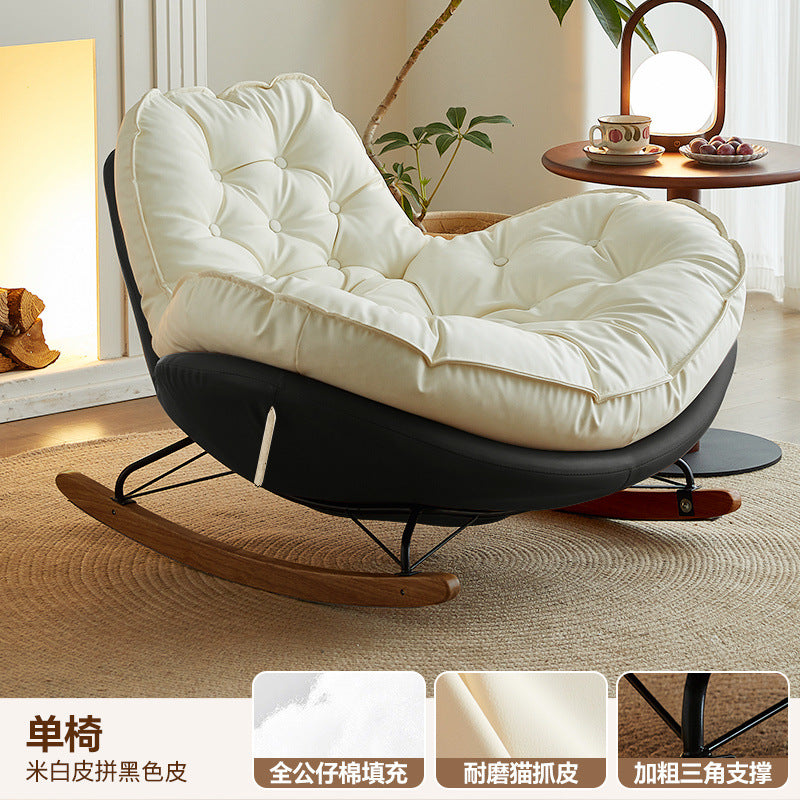 For home rocking chair can lie down and sleep chair adult lazy sofa popular balcony casual rocking chair