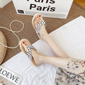Women's flip-flops: summer, trendy, korean style, vacation, outdoor wear, shopping, flat, thong sandals, beach, non-slip slippers