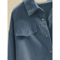 Full real shot shein independent station 1688  hot selling casual corduroy shirtoutwear