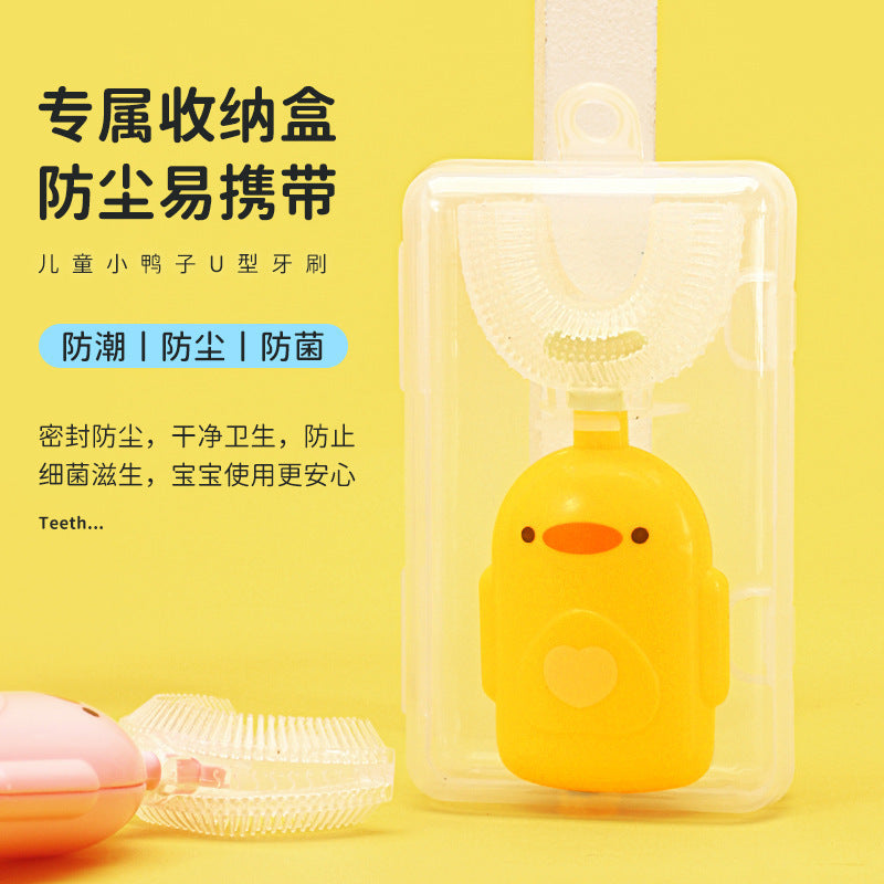 Children's u-shaped toothbrush baby oral cleaning silicone toothbrush baby soft bristle toothbrush children's toothbrush