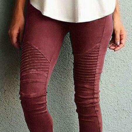 2025ebay fashion women's fashioncasualsilm tight elastic pants in stock
