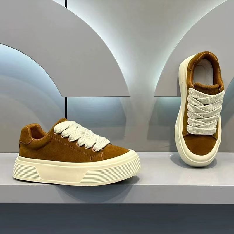 Men's 2026 new summer breathable casual skate shoes - unique design, chunky sole, height increasing, non-slip, wear-resistant, trendy black sneakers