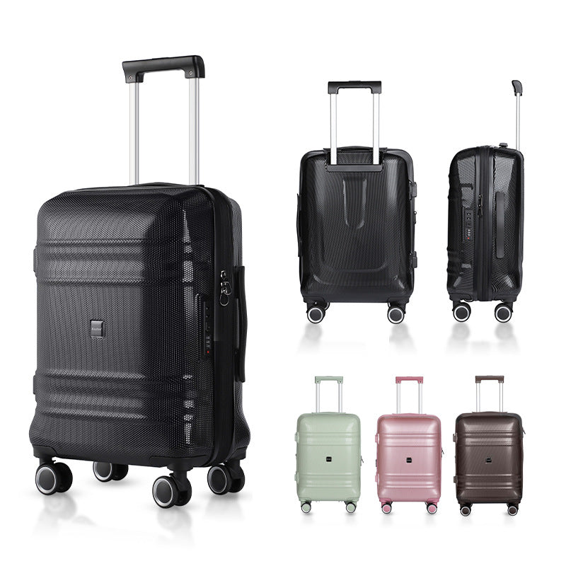 Cross-border PC universal wheel fashion trolley case three-piece set business travel can be boarded thickened wear-resistant password box wholesale