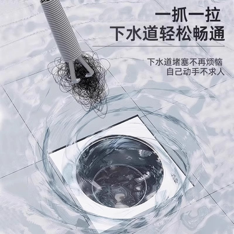 Sewer-opening artifact dredging kitchen pipe toilet blockage universal poke canal toilet dredger special tool