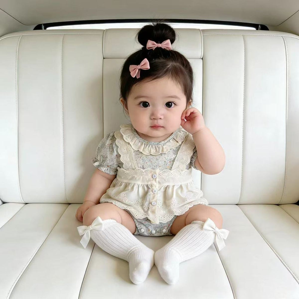 Summer bodysuit & dress set for baby girls - princess style - perfect for baby showers, first birthday celebrations, and adorable photoshoots!