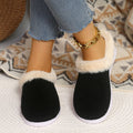 Export24new arrivallow ankle round toe fleece-linedflats women's cross-border plus size suede heattech round toe flatsfall and winter cotton shoes