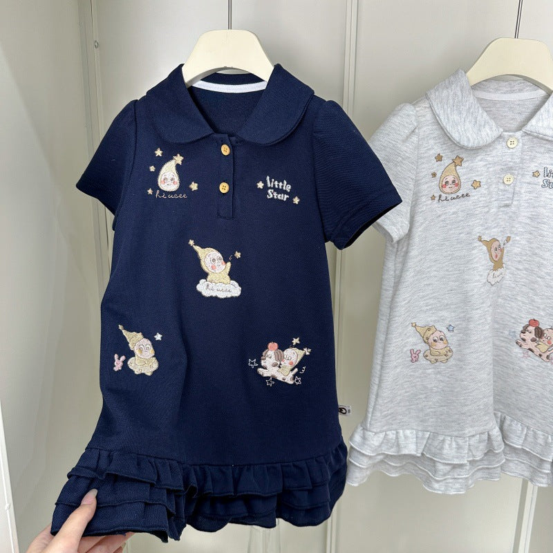 Girls'  new summer dress: trendy korean style princess dress for kids, stylish and chic for baby girls