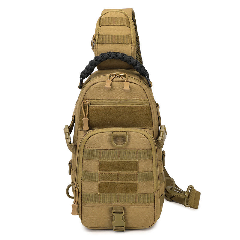 Cross-border new tactical breast bag men's outdoor messenger bag men's large-capacity sports and leisure camouflage shoulder backpack
