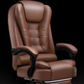 Modern office luxury comfort executive chair - reclining manager's chair - executive desk chair - black business chair