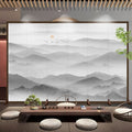Screen partition landscape ink simple foldablemovable entrance facing the door living room baffle partition screen