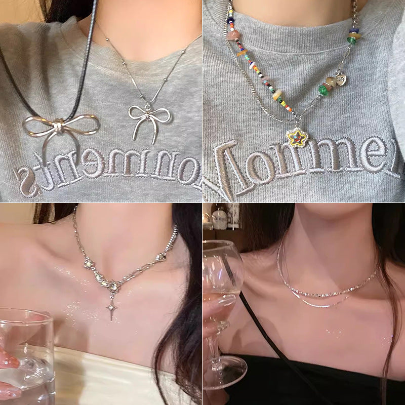 2025 hot-selling beaded butterfly necklace for women - versatile, unique, elegant pearl choker - trendy vintage style accessories