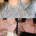 2025 hot-selling beaded butterfly necklace for women - versatile, unique, elegant pearl choker - trendy vintage style accessories