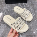Summernew arrivalfairy small fragrant slippers women's ins trendy outwear one-line slippers soft bottom lightweight sandals thick sole