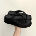 Thick sole flip flops women's summeroutwearnew arrivaleva stepping on shit ins style beach flip flops women's summer wholesale