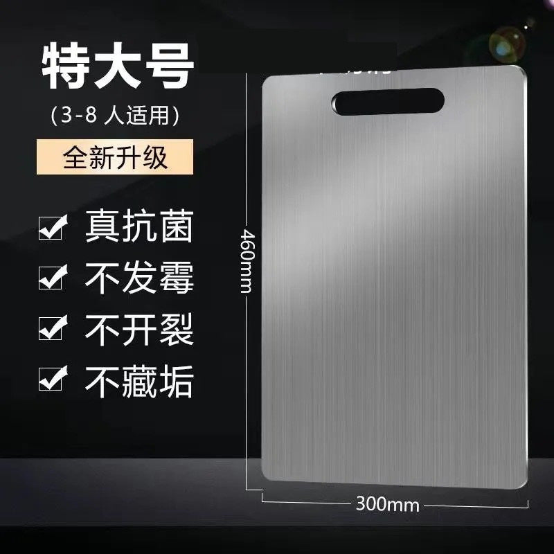 thickened 304 stainless steel cutting board kitchen chopping board fruit board panel rolling board chopping board factory