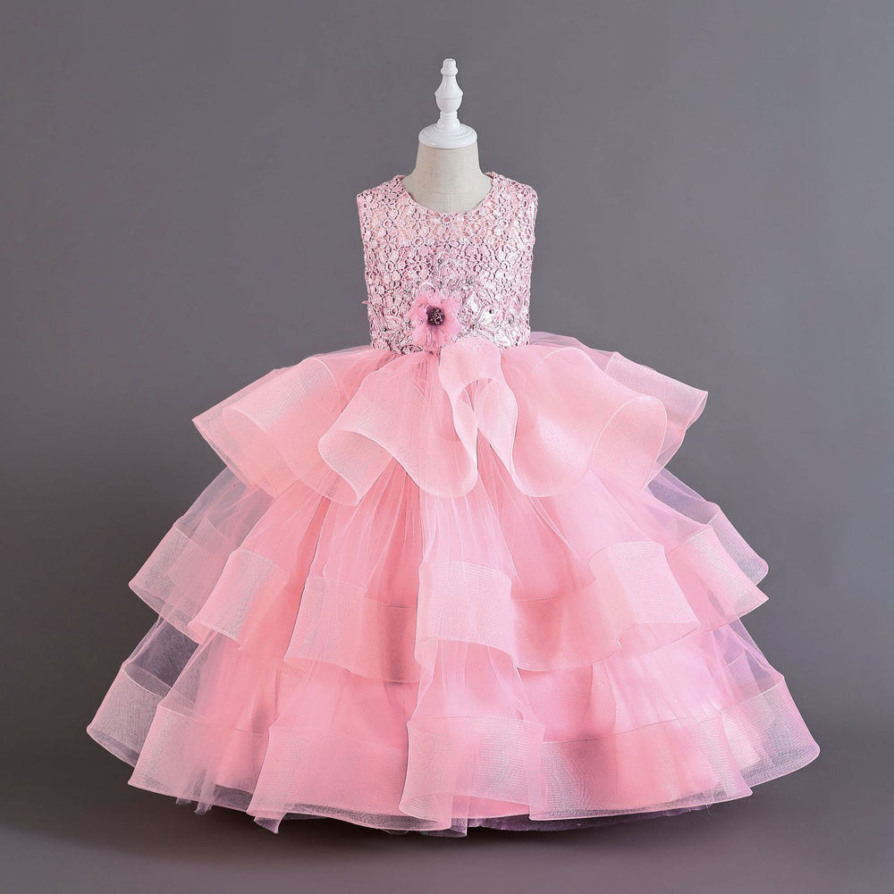 children's clothing, kids' formal dresses, tulle princess dresses, flower girl dresses, high-end birthday dresses, runway show performance gowns, evening dresses, and dresses